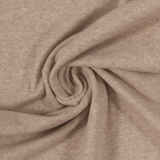 Heike-Melange, Bündchen "meliert, beige"