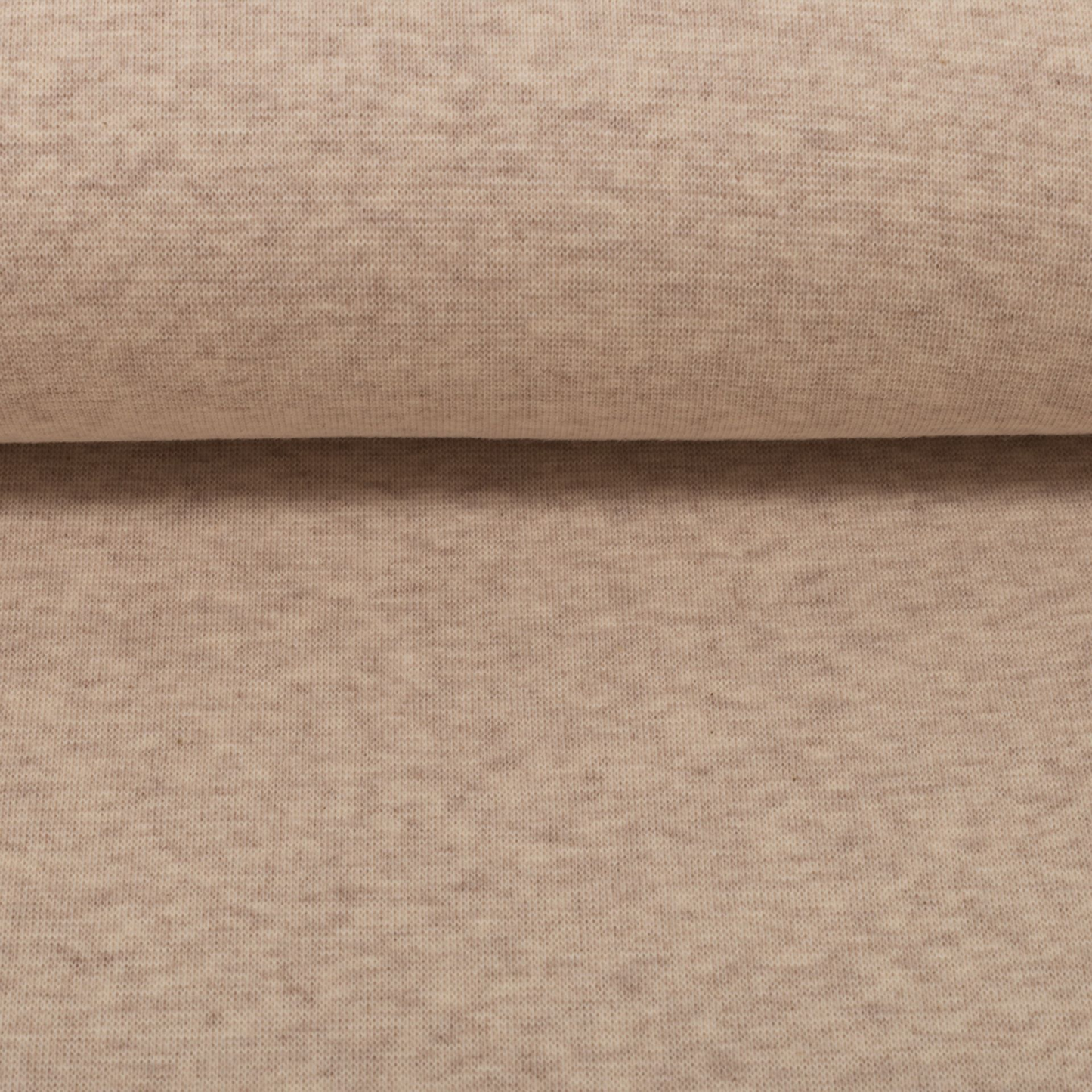 Heike-Melange, Bündchen "meliert, beige"