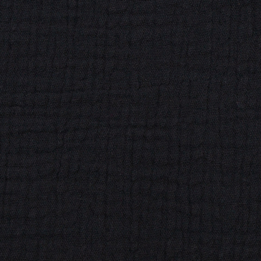 Musselin "uni, schwarz"