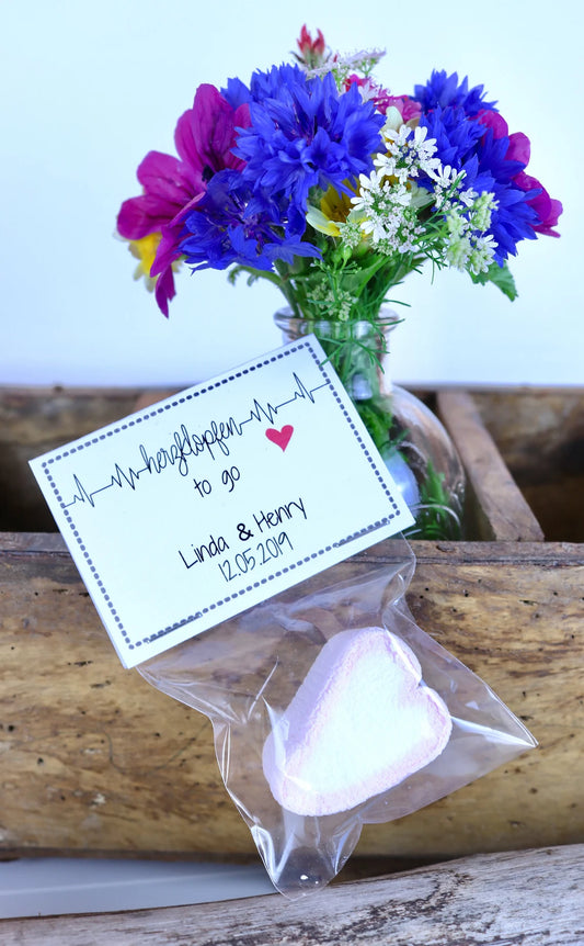 Herzklopfen to go – Marshmallow-Herzen