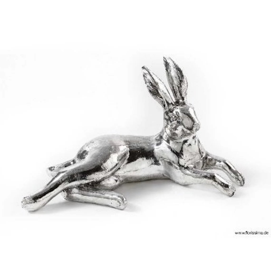 liegender Hase - silber