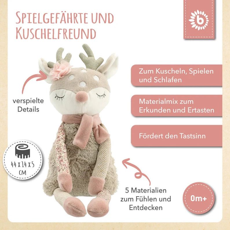 bedrucktes Kuscheltier Reh Ella