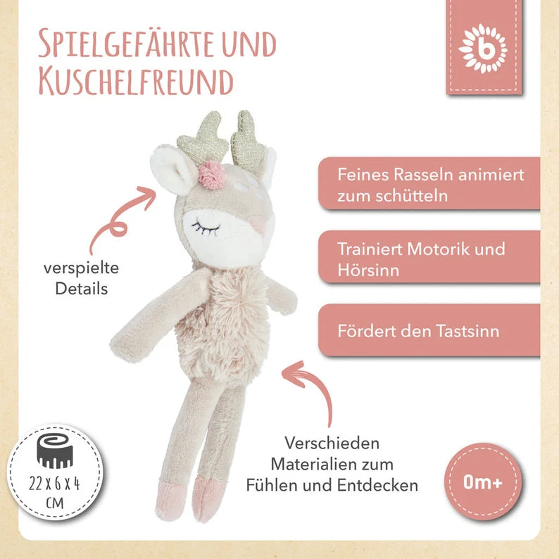 Spielfigur Reh Ella mit Rassel