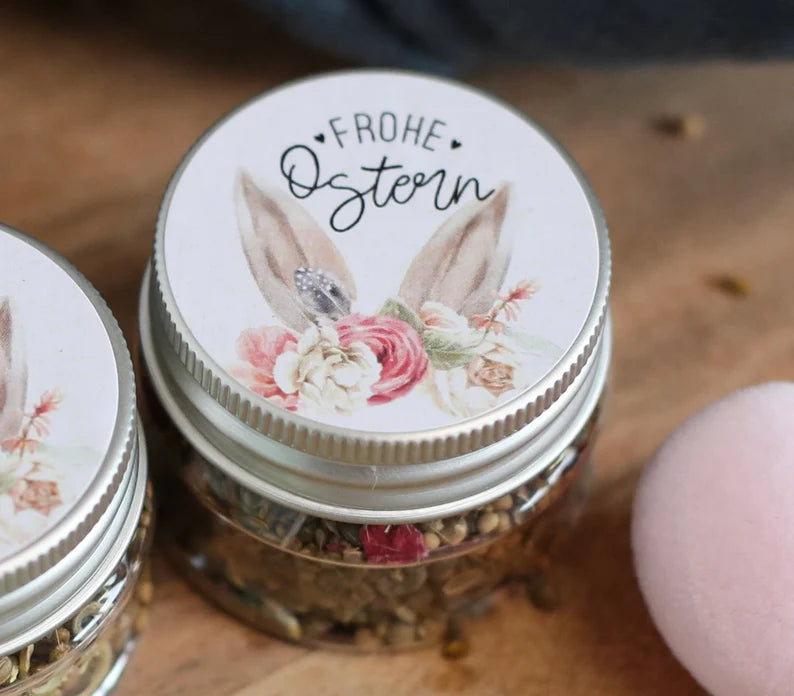Frohe Ostern - Blumensaamen im Döschen