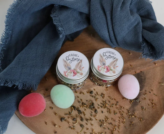 Frohe Ostern - Blumensaamen im Döschen
