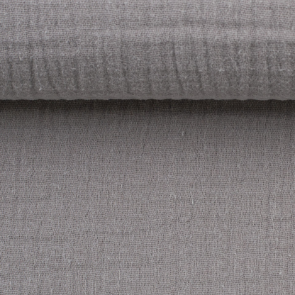 Musselin "uni, grau"