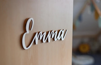 Personalisierbares Türschild aus Holz